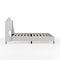 Martha Stewart Amelia Full Upholstered Platform Bed w/Curved Headboard and Cushioned Siderails, Wood Slat, Gray TW-3WDB02B-F-GY-MS - alternate 3